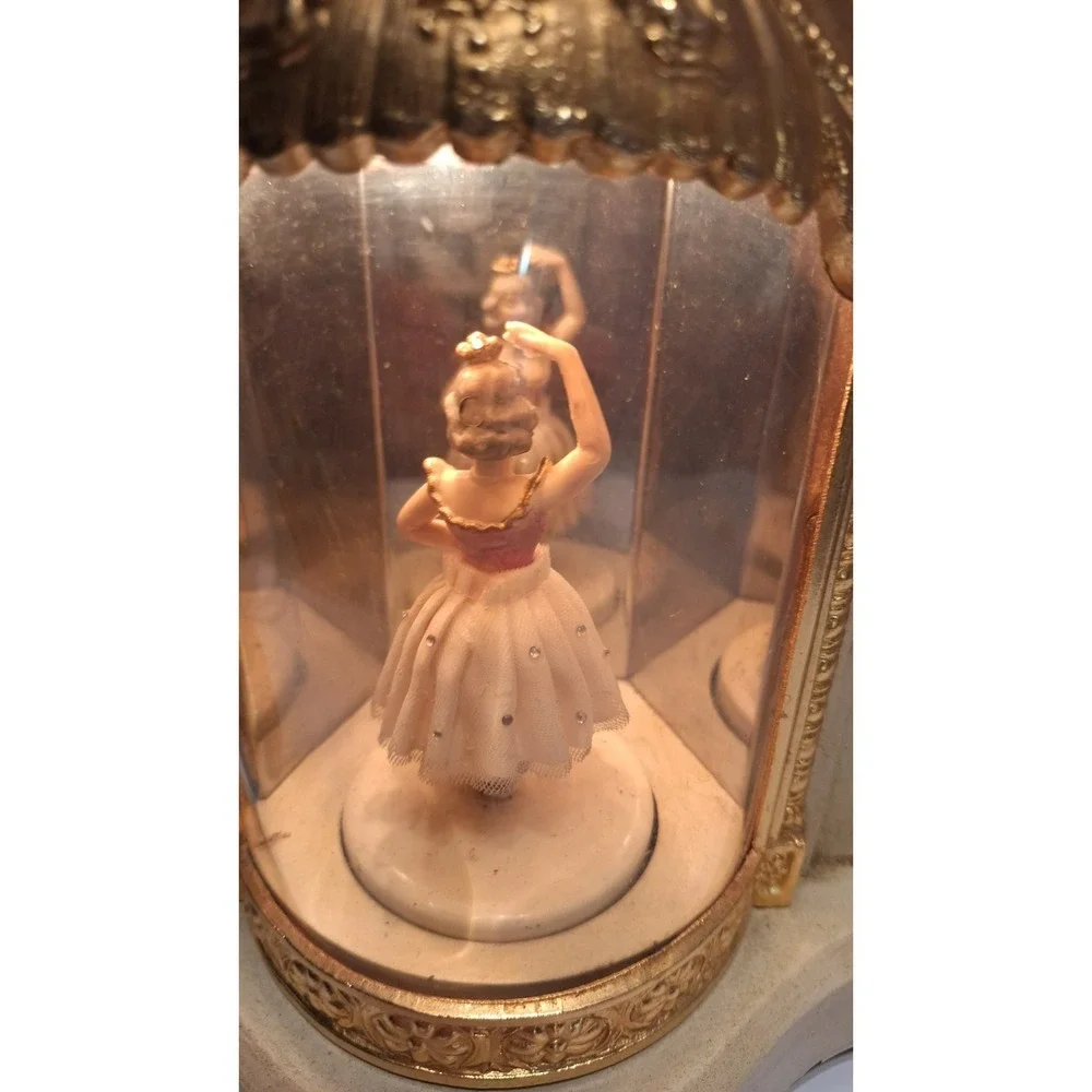 VINTAGE UNITED SELF STARTER ANIMATED BALLERINA CLOCK PARTS REPAIR 1950S